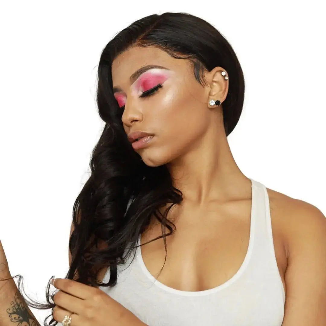 HD Glueless Body Wave Lace Frontal Wig ~ 100% Human Hair - HookedOnBundles Virgin Hair HookedOnBundles Virgin Hair